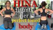 Hina Khan flaunts her perfect toned body in gym gear