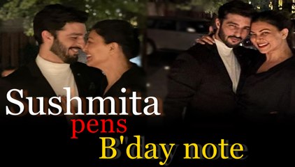 Sushmita pens B'day note for her rooh Rohman Shawl