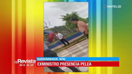 Se viraliza video en el que se ve al exministro Yerko Núñez presenciando pelea callejera
