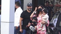 Shilpa Shetty comes back from Goa vacations with Family; Watch Video |FilmiBeat