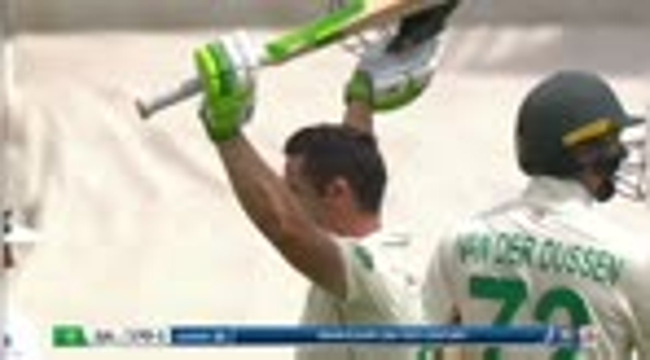 Elgar brings up quick ton for South Africa