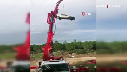 Antalyalı gencin tehlikeli eğlencesi