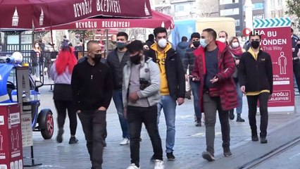 4 günlük kısıtlamanın ardından İstiklal Caddesi’nde yoğunluk
