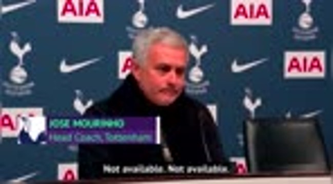 Terse Mourinho confirms Lamela 'not available' for EFL Cup semi-final