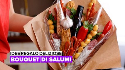 Idee regalo deliziose: bouquet di salumi