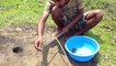 Amazing Catch With Small Fish _ Big Fish Eating Small Fish _Mind Blowing Man-Made-Hole Fishing