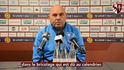 Metz - Bordeaux, la conférence d'avant-match