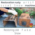 Restoration rusty　ａｒｔｉｆｉｃｉａｌ　Ｓｎｏｗ　machine - Restoring old　Ｆａｋｅ　Snow