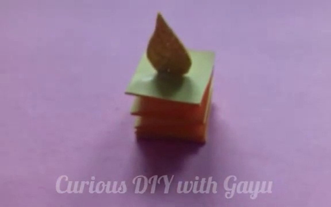 How to Make a Paper Candle- DIY Candle- Origami Candle- DIY/ Curious DIY with Gayu