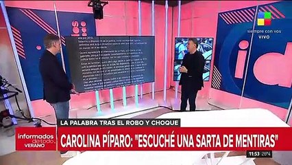 Caso Píparo: la palabra tras el robo y choque
