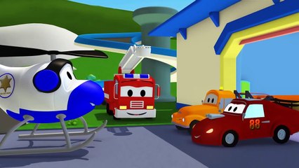 La Super Patrouille et les roues volées de Jerry la Voiture de Course à Car City | Dessins animés