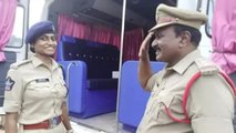 Good news: Father on duty salutes his DSP daughter