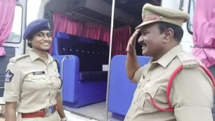 Good news: Father on duty salutes his DSP daughter