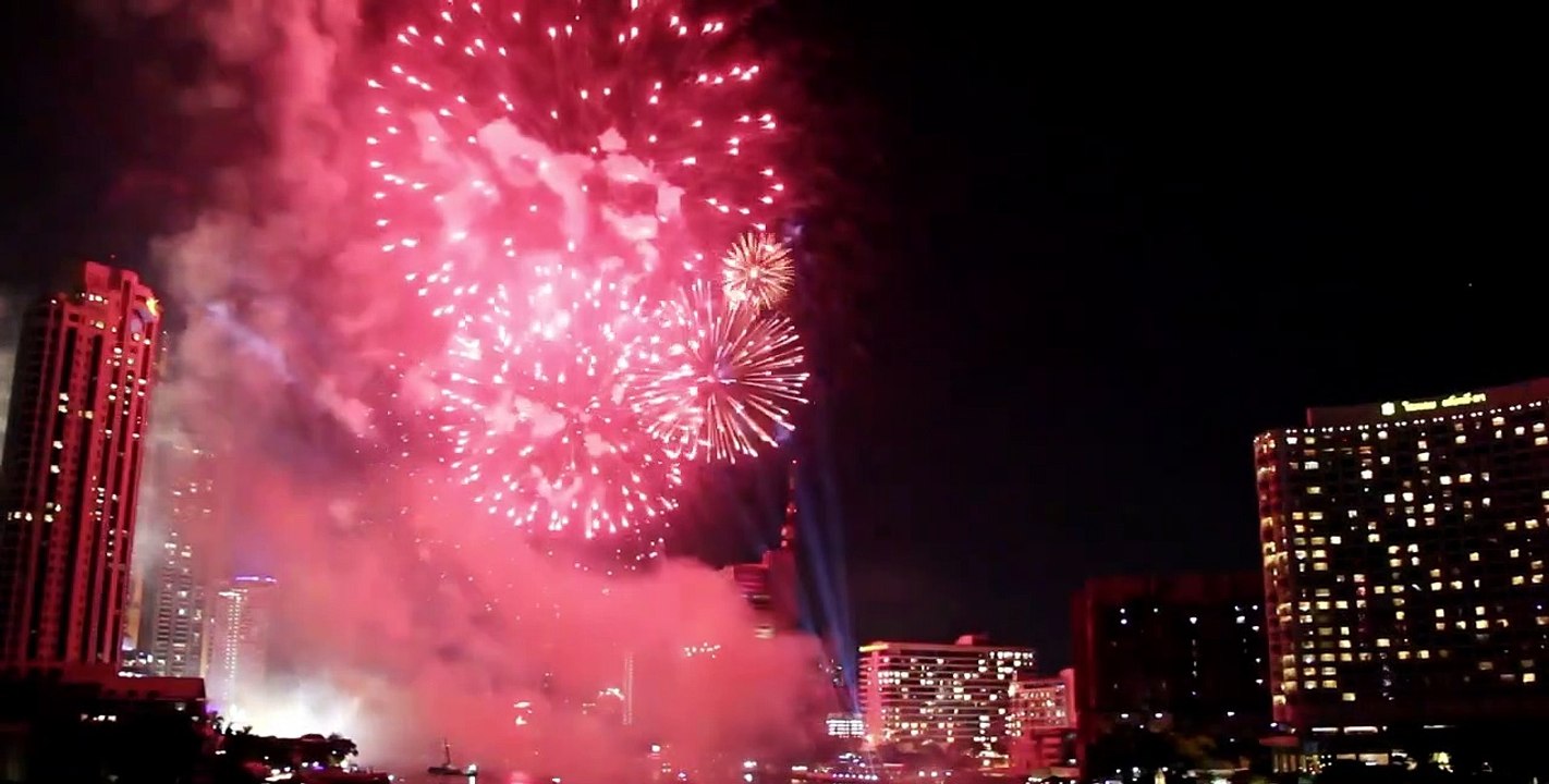 New year fireworks 2021 Bangkok