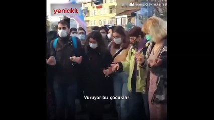 Boğaziçi Üniversitesi'nde DHKP-C marşlarıyla halay, 'katil polis' sloganıyla devam etti