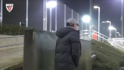 Marcelino dirige su primer entrenamiento con el Athletic