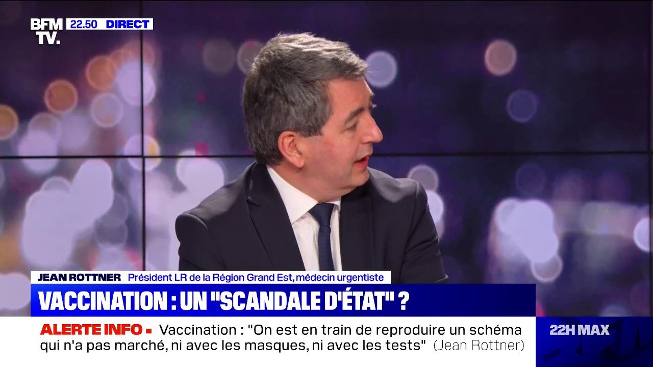 Jean Rottner sur la stratégie vaccinale: "Ce qu'on demande, c'est d'être associés à des choix"
