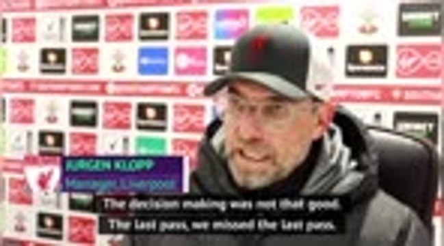 Klopp expects Liverpool reaction after Saints defeat