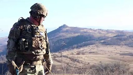 U.S. Soldiers KFOR • Conduct Sweeper Operation • Kosovo, on Dec. 23, 2020