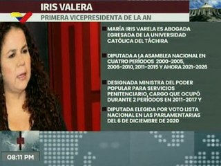 Perfil | Iris Valera, Primera Vicepresidenta de la nueva Asamblea Nacional
