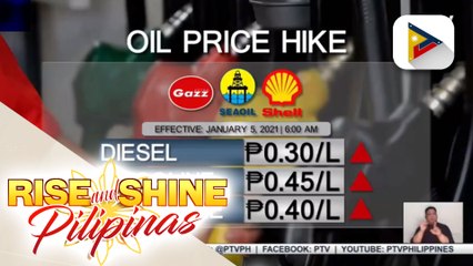 Oil price increase, epektibo simula ngayong araw