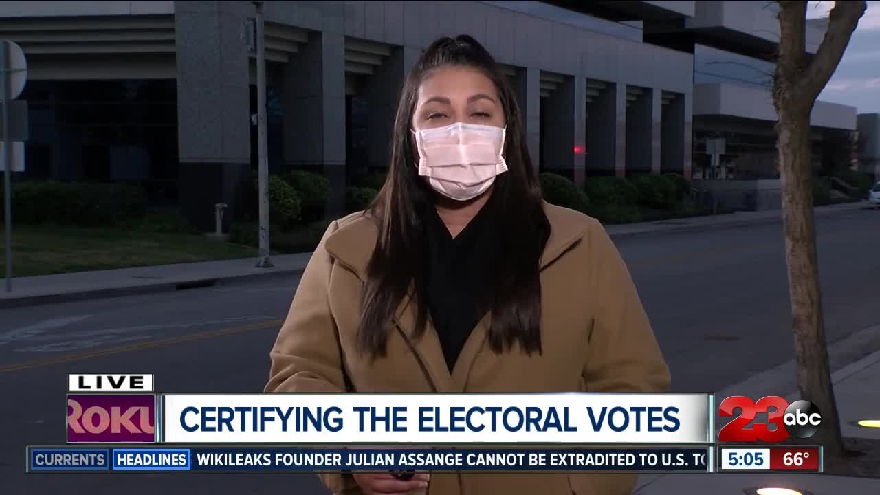 Certifying the electoral votes