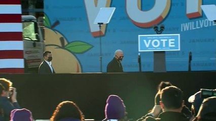 Biden campaigns in Georgia for crucial Senate races