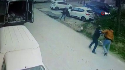 - Dayı yeğen  arasında bıçaklı kavga kameralarda