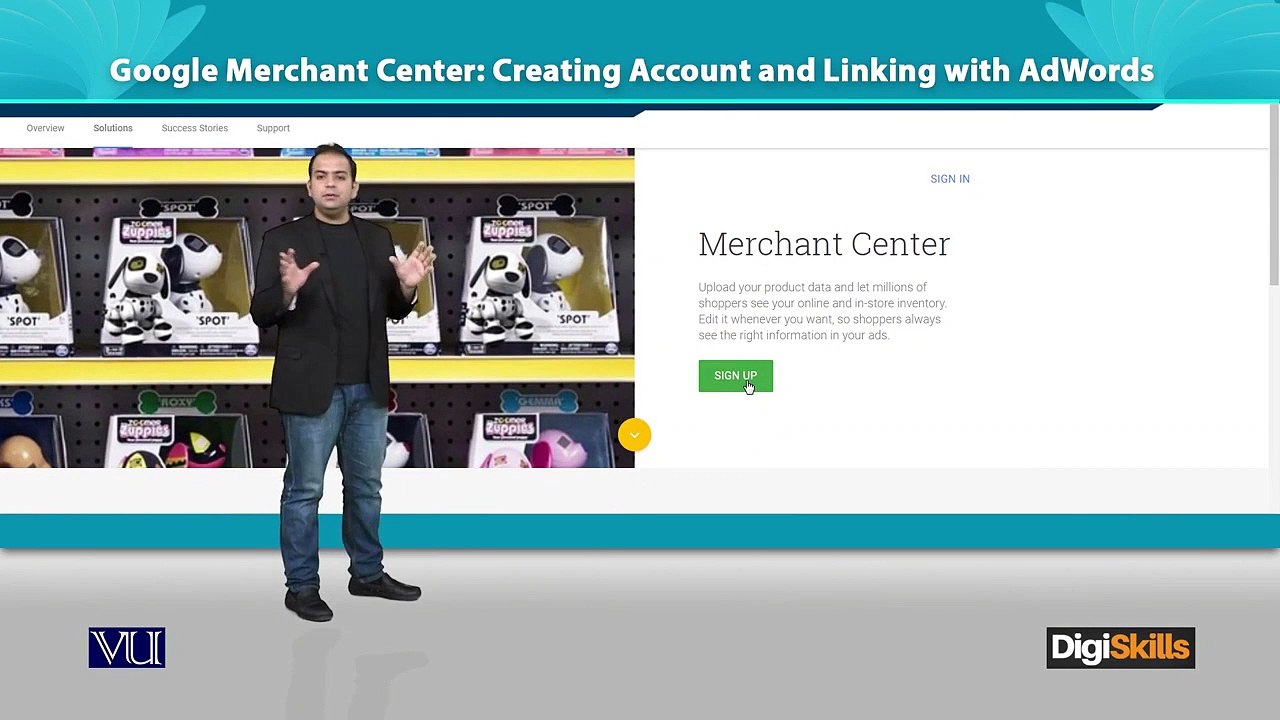 129 - Digital Marketing - Google Merchant - Create Account - Link AdWords