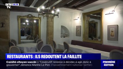 Ces restaurateurs qui craignent la faillite