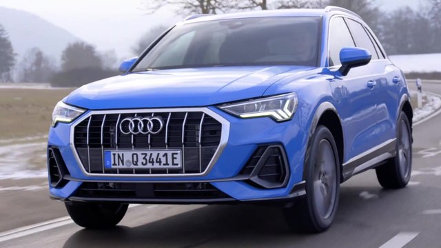 Audi Q3 TFSI e Turbo in Blue Driving Video