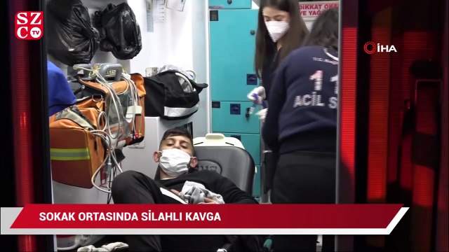 Sokak ortasında silahlı kavga