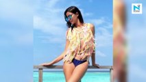 Ananya Panday shows off lean beach body in a bikini on Maldives vacation