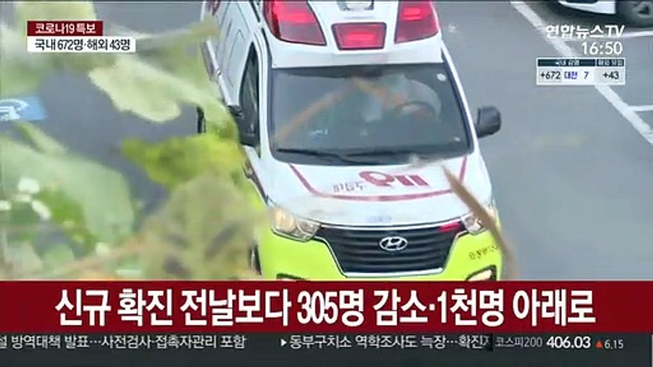 확진 715명·다시 1천명 아래…누적 사망 1천명