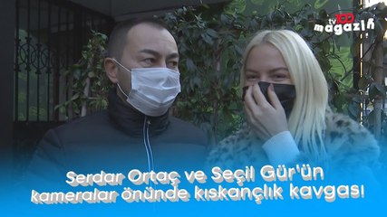 Serdar Ortaç ve Seçil Gür'ün kameralar önünde kıskançlık kavgası