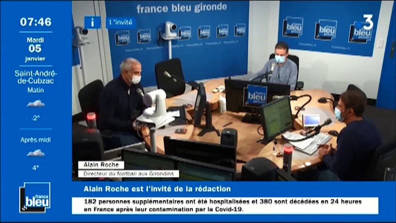 Alain Roche, directeur du football aux Girondins de Bordeaux, invité de France Bleu Gironde