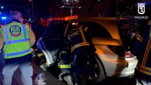 Tres heridos en un accidente de tráfico en Villaverde