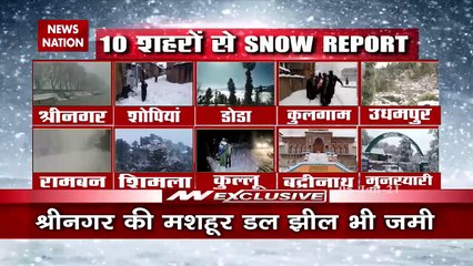 Snowfall: जम्मू-कश्मीर में बर्फबारी से कई रास्ते बंद, देखें वीडियों