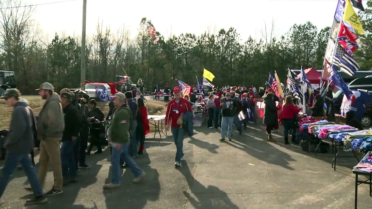 Biden und Trump werben in Georgia für ihre Senatskandidaten