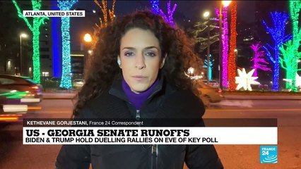 Georgia voting in polls that could shape Biden presidency