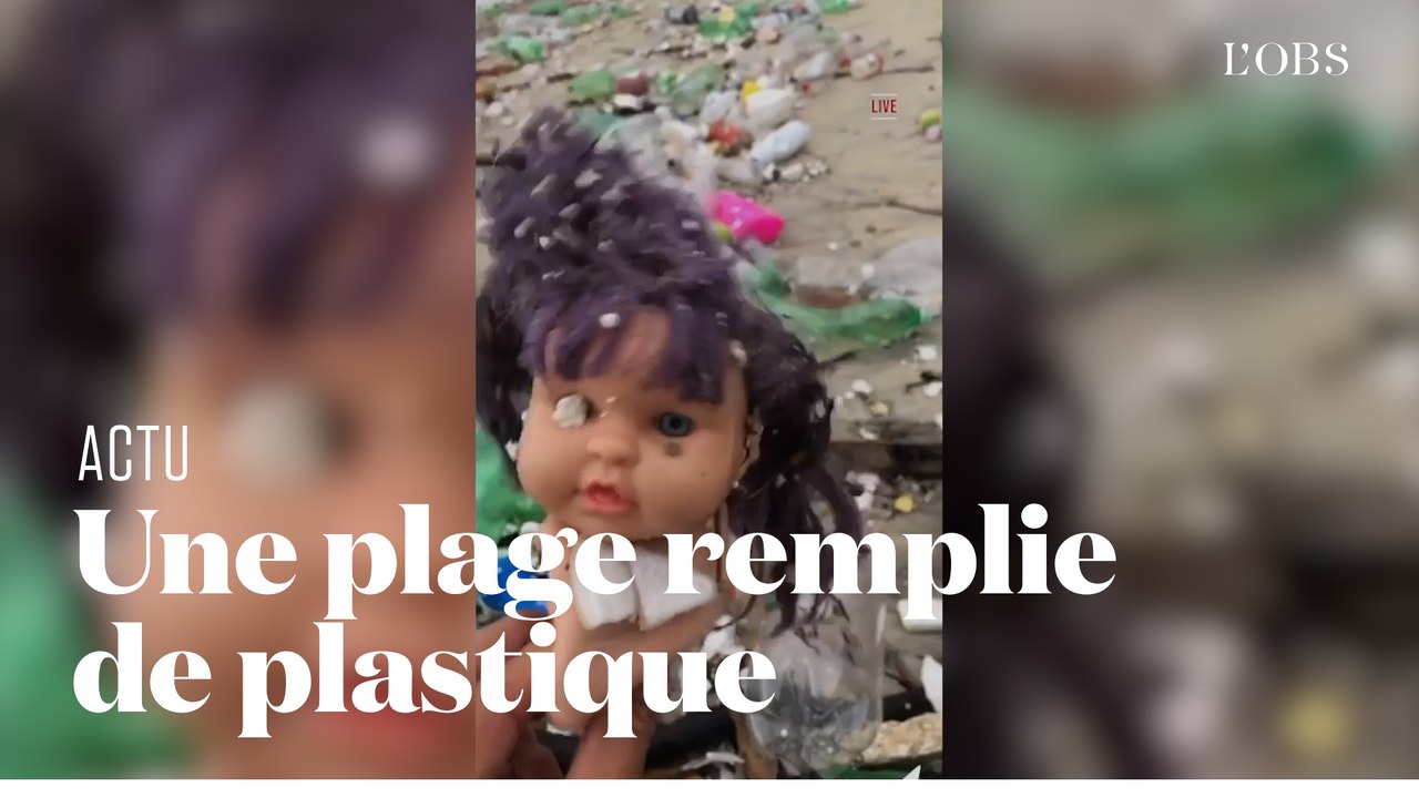 Une marée de plastique apparaît sur une plage à Rio de Janeiro après de fortes pluies