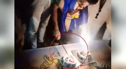 सूरत में कर्फ्यू के बीच सड़क पर हुई बर्थडे पार्टी, तलवार से काटा केक, जुलूस भी निकाला, 7 गिरफ्तार