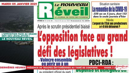 Le Titrologue du 05 Janvier 2021:  L’opposition ivoirienne face au grand défi des législatives !