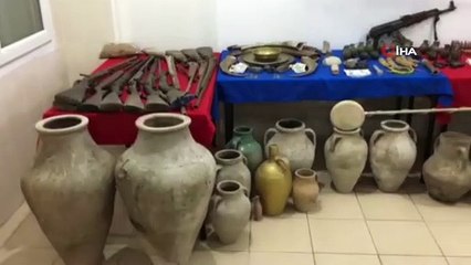 Tarihi eser operasyonundan cephanelik çıktı