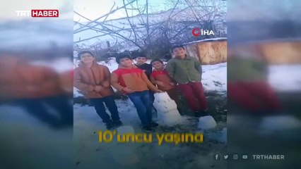 Kardan pastayla doğum günü kutlanan çocuğa valilikten sürpriz
