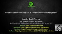 Relation between Cartesian and Spherical Coordinate Systems