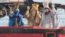 Los Reyes Magos llegan a Barcelona por mar