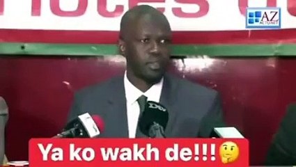 Var sur Ousmane Sonko