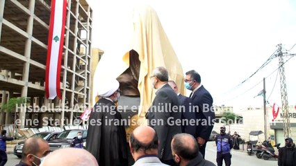 Soleimani-Statue in Beirut enthüllt