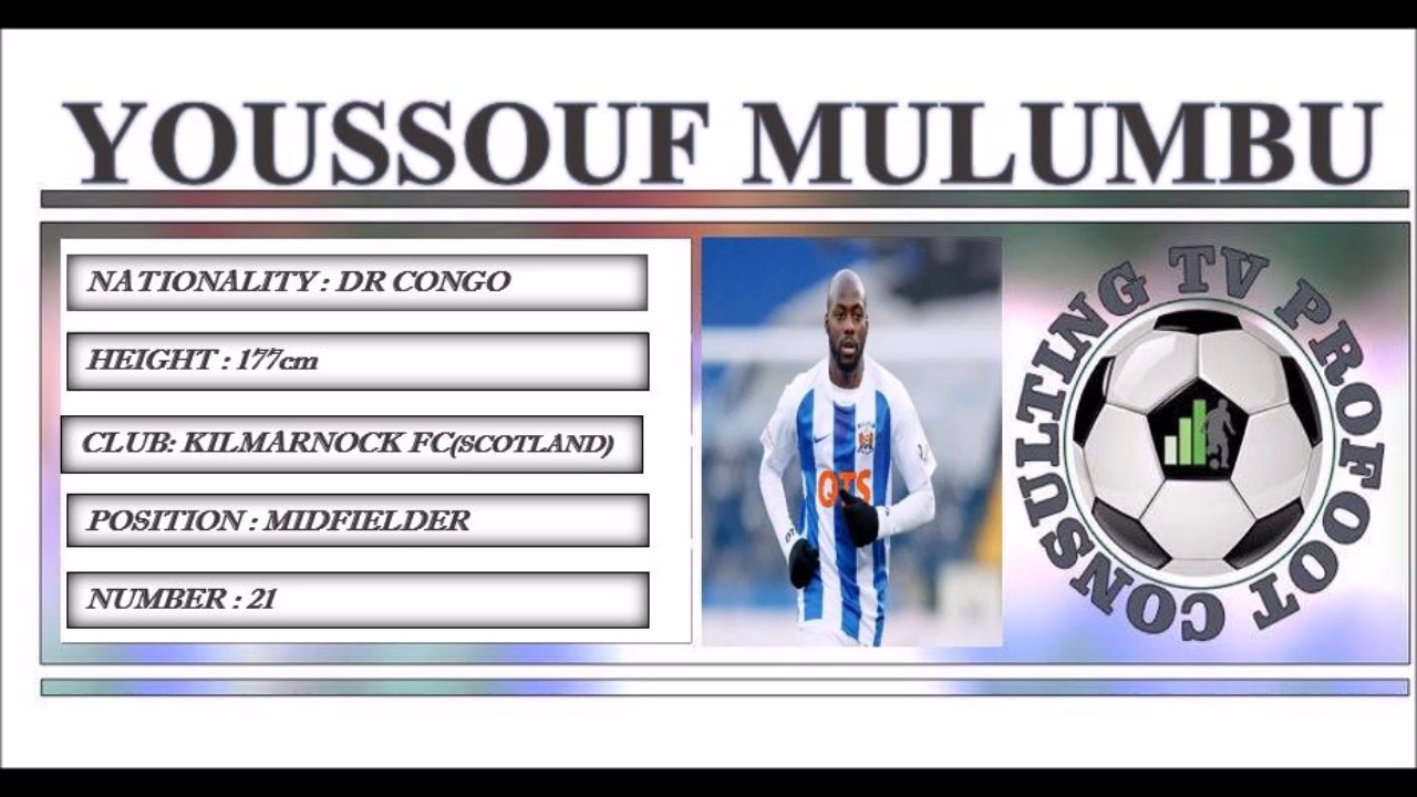 YOUSSOUF MULUMBU ●II Best Skills & Passes II● KILMARNOCK FC (SCOTLAND)